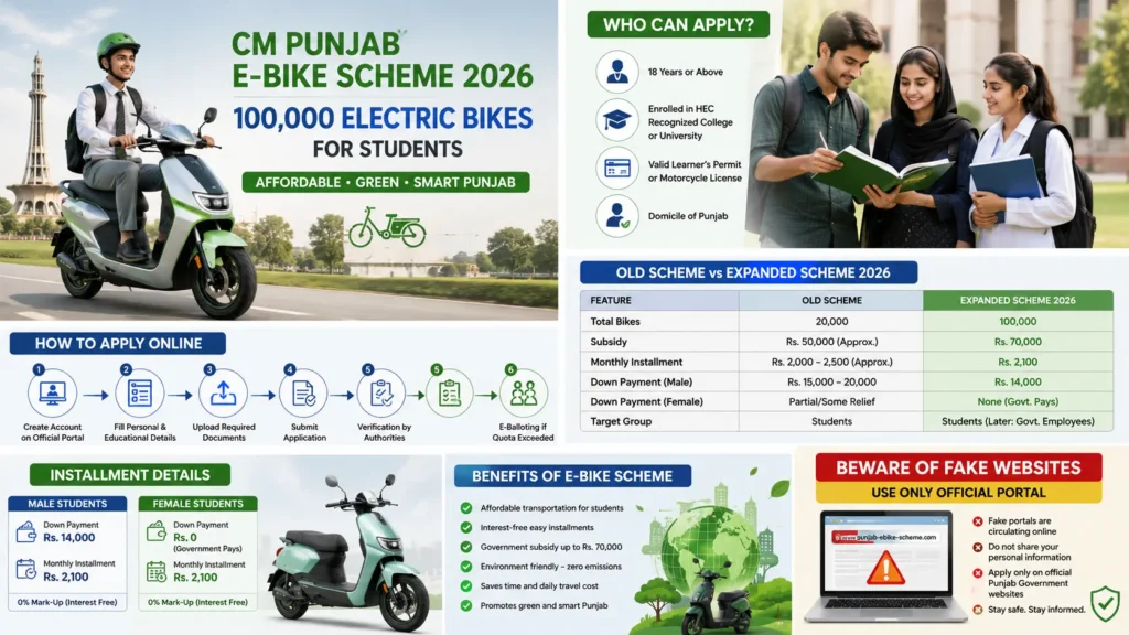 CM Punjab E-Bike Scheme 2026 – 100,000 Electric Bikes for Students Explained 2 CM Punjab E-Bike Scheme 2026